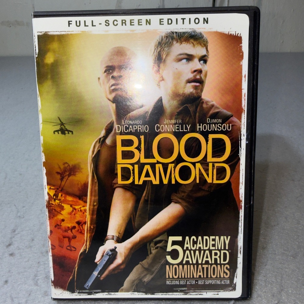 Blood Diamond DVD Full Screen Edition Leonardo DiCaprio Jennifer Connelly‎ 2006